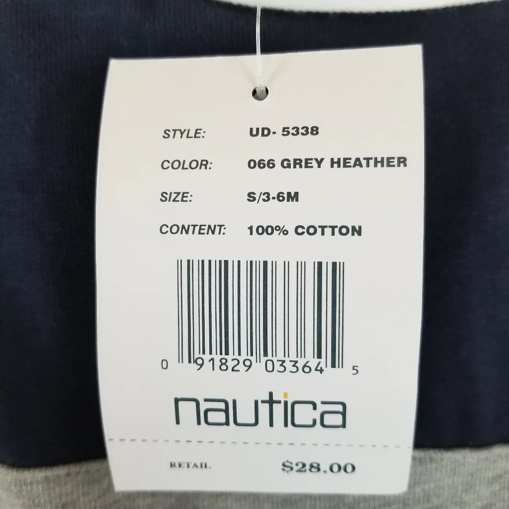 NWT‎ Nautica Gray One Piece 3-6 Months